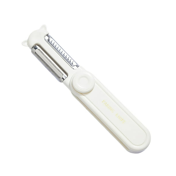 Pelador de frutas plegable y multifuncional para uso doméstico. Rallador portátil de cocina. Herramienta para pelar.