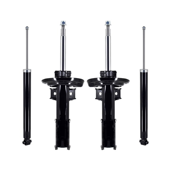 Set of 4 Front Suspension Strut-Rear Shock For 2008-2014 Mercedes-Benz C350 AWD