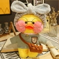 thumbnail image 2 of Patos de peluche Lalafanfan de 30 cm, muñecos de pato, muñecos de peluche coreanos, regalo de cumpleaños para niños, muñecos de pato amarillo, 2 of 5