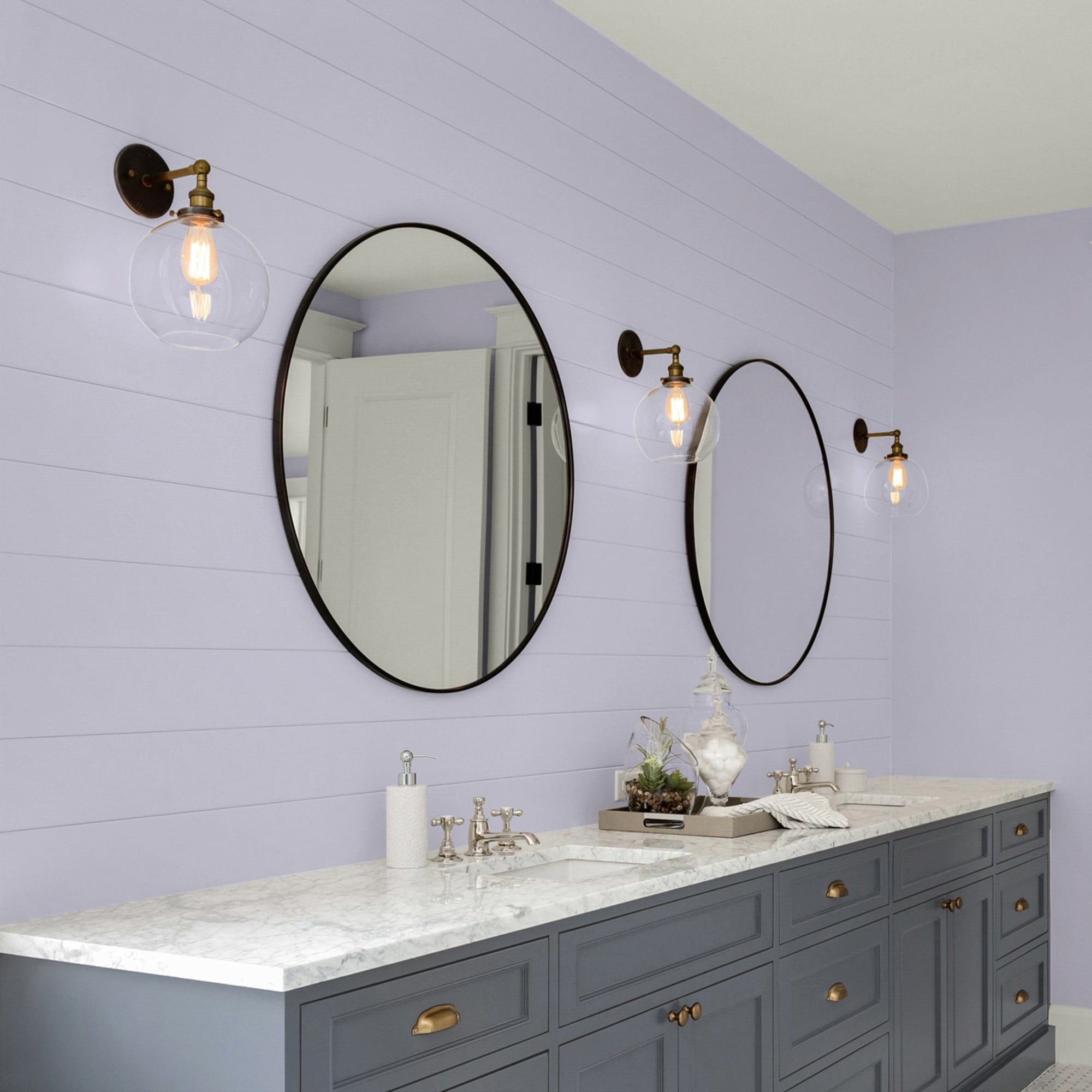 Glidden HEP Silverberry / Purple, Eggshell Interior Paint with Primer, 1 Quart