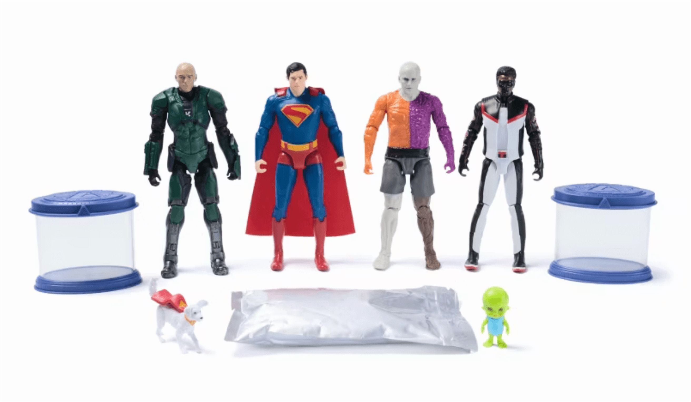 DC Comics Superman TRGX Action Figure Set 6
