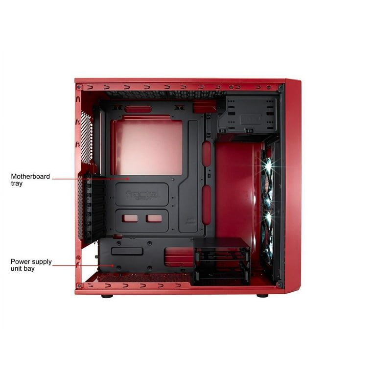 Fractal Design Focus G Mystic Red ATX Mid Tower PC Gaming