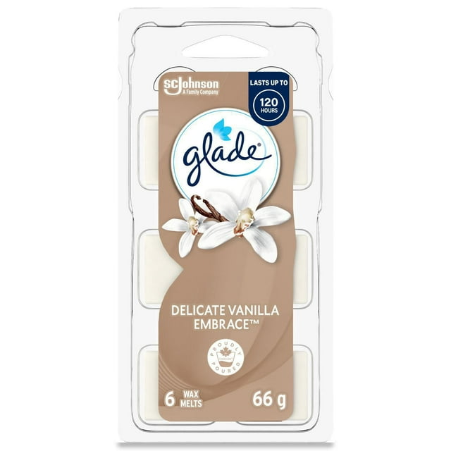 Glade® Wax Melt Air Freshener Refills, Delicate Vanilla Embrace