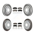 thumbnail image 1 of Transit Auto Front Rear Coated Disc Brake Rotors and Ceramic Pads Kit for Car Buick Rendezvous Pontiac Aztek KGC-101121, 1 of 11