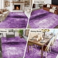 thumbnail image 5 of Purple Area Rug 5x7 FT, Non Slip Bedroom Throw Carpet, Retro Oil Painting Modern Abstract Art Aesthetics Washable Soft Floor Carpet Non-Shedding Rug for Dining Room Bedside Classroom Desk, 5 of 9
