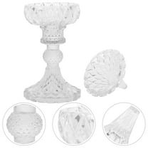 WASHWEPE Jewelry Organizer Glass Storage Box Transparent 1Pcs