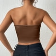thumbnail image 3 of Generic Womens Strapless Crop Tops Sexy Tube Top Summer Casual Sleeveless Stretchy Solid Cropped Shirts Going Out Tops, 3 of 3