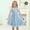 Blue, variant on Girl Dresses Flower Girl Dress Pink Tulle Baby Dress Birthday Dresses Girls Carnival Outfit 3T