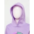 thumbnail image 6 of TiaoBug Kids Girls Hoodies Tracksuit Long Sleeve Sweatshirts with Jogger Sweatpants Set Purple-B 9-10, 6 of 7