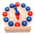 thumbnail image 1 of USHOBE 1 Set Teaching Clock Learning Toy Wood Clock Toy Multi-colored Time Recognition for Children, 1 of 8