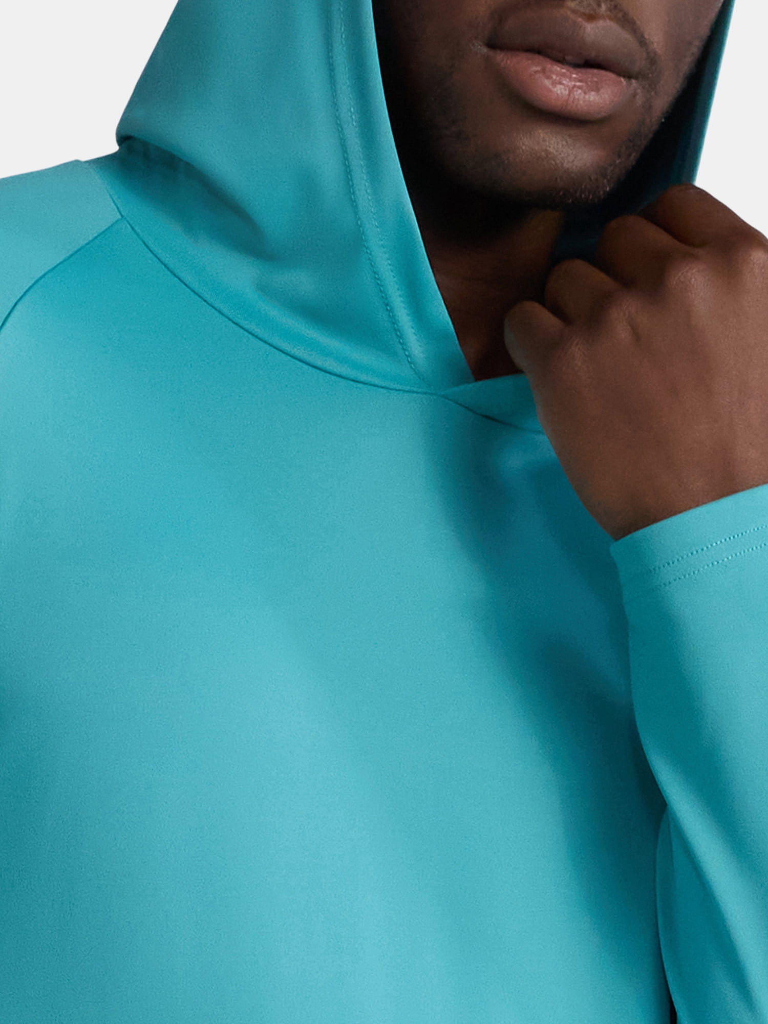 George Men's and Big Men's Hooded Sun Shirt with Long Sleeves, UPF 50+, Sizes S-3XL