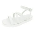 thumbnail image 2 of UTTOASFAY Clearance Sandals for Women Summer Fashion Women Buckle Flat Open Toe Slipper Sandals Beach Casual Shoes Flash Picks, 2 of 6