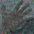 thumbnail image 3 of Ethnic Tulle Curtains with Rod Pocket, Vibrant Colored Drawing Style Pattern with Geometrical Traditional Illustration, Sheer Drape for Wedding Party 2 Panels, 7 Sizes, Multicolor, by Ambesonne, 3 of 3