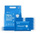 thumbnail image 1 of Sllic® - Disinfectant Wet Wipes - Individually Wrapped - 75% Alcohol - Clean & Sanitize Surfaces & Skin - Safe for Skin - Quick-Drying & Non-Sticky Formula - Unscented - 50 Count Individually Wrapped, 1 of 6