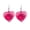 Pink, variant on Light Up Love Heart Earring Fashion Heart LED Lights Dangle Hook Earrings Valentines Jewelry Party Accessory