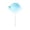 Blue, variant on Yellow Reusable Lollipop Ice Pop Molds, Easy Release Silicone Ice Maker, 6-pack