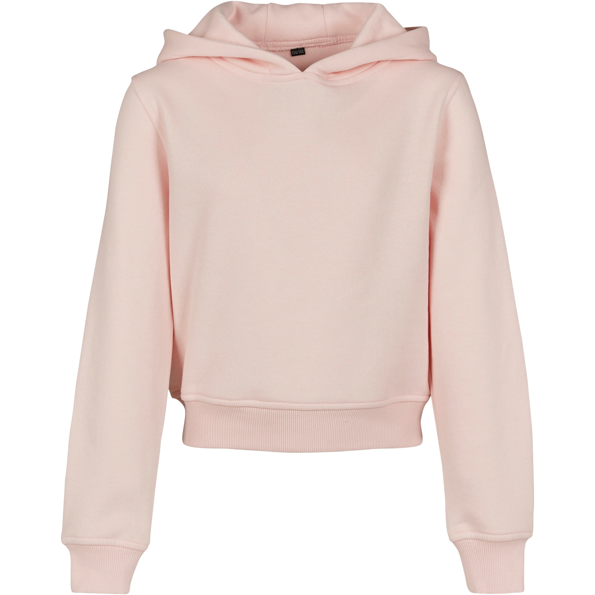 Baby pink crop hoodie discount