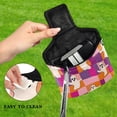 thumbnail image 4 of Haosy Retro Groovy Checkered Golf Mallet Putter Cover Strong Magnetic Leather Golf Club Headcover Closure, 4 of 7