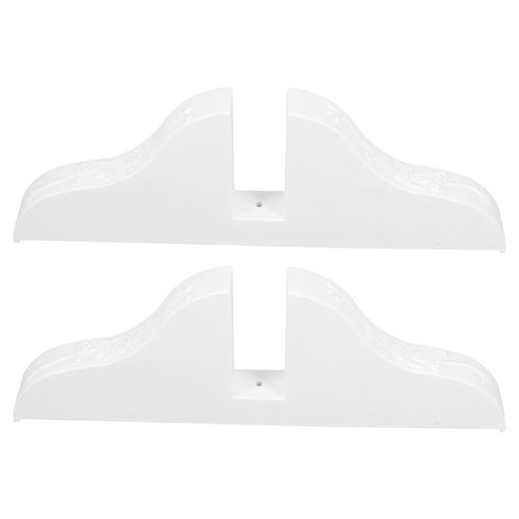 2 Pcs Screen Partition Bracket Room Divider Base Panel Folding Privacy Stand White