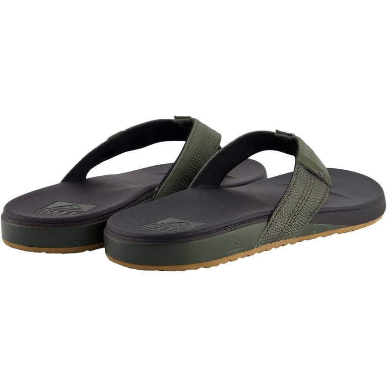 Reef Men\'s Olive/ Black Cushioned Comfort Flip-Flops Size 8 (EU 40) Cushion Phantom 2.0: Men main image 4