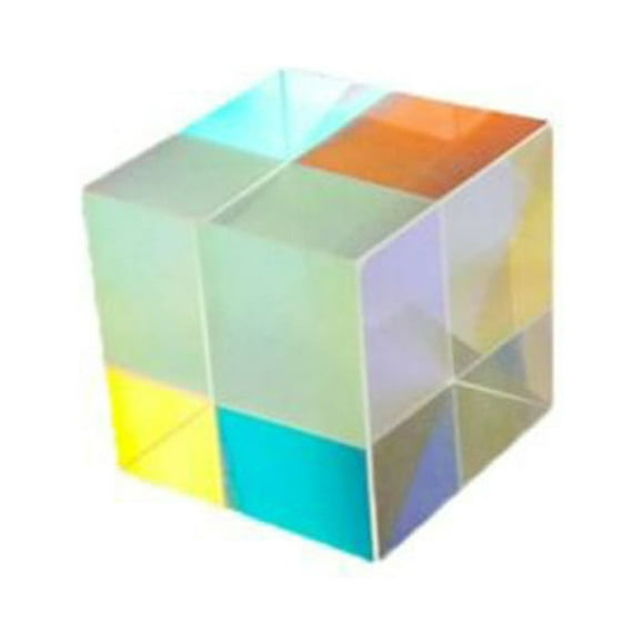 Educational Toys for 5 Year Old Boys CMY Op-tic Pr-ism Cubes - Optical Glass Prism, RGB Dispersion Six-Sided Glass