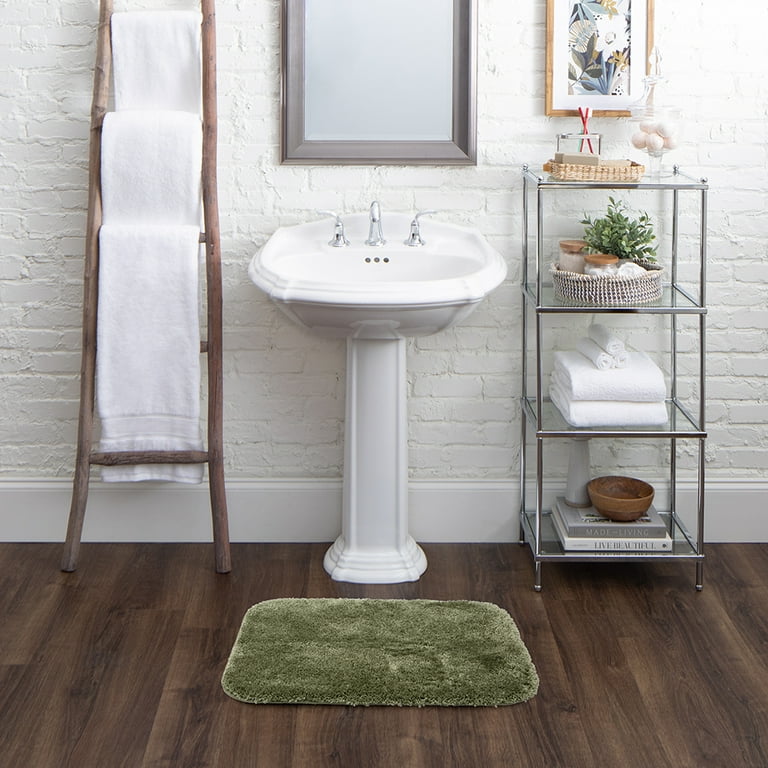 Mohawk Home Big One Nylon Bath Mat, Ivy Green, 1'5