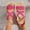 Pink, variant on USSUMA Comfortable Sandals for Women Women's Large Size Retro Flat-bottomed Sandals Sandals with Elastic Or Feet. Waterpark Ready Sandals Clearance Sales