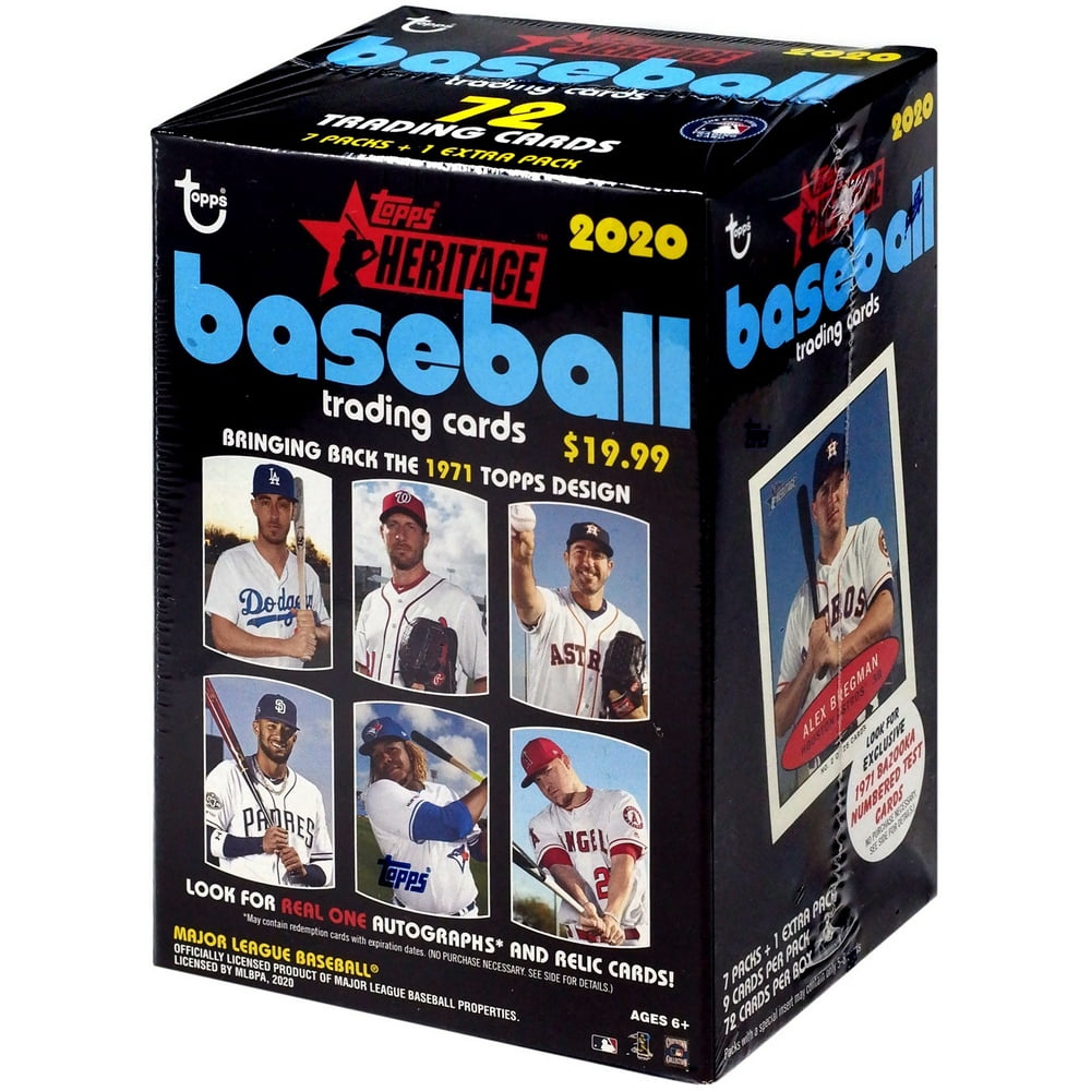 MLB Topps 2020 Heritage Baseball Trading Card BLASTER Box [7 Packs