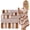 Brown, variant on 8 Pcs Gray White Stripe Large Bath Towel Set Oversized Bath Sheet 2 Bathroom Towels,2 Hand Towels,4 Washcloths Soft Jumbo Towels Absorbent Shower Towel Quick Dry Beach Chair Spa Gym Hotel Towel Set