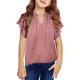 thumbnail image 2 of Gibobby Camisas Para Niñas Elegantes Camisetas informales de manga corta para niños grandes y niñas （Rosa， 16-17 Años), 2 of 5