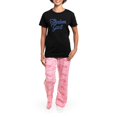 thumbnail image 4 of CafePress - Shalom Ya'll Women's Dark Pajamas - Women's Short Sleeve Print T-Shirt and Pants Dark Cotton Pajama Set, 4 of 7