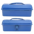 thumbnail image 1 of Coffre à Outils Bleu, Structure en Métal à Forte Capacité de Charge, Organisateur de Rangement d'Outils Portable, Compact et Facile à Transporter, Design au Style Unique, Ranger des Outils à l'Atelier, au Garage, en Voiture Ou au Travail, 1 of 7