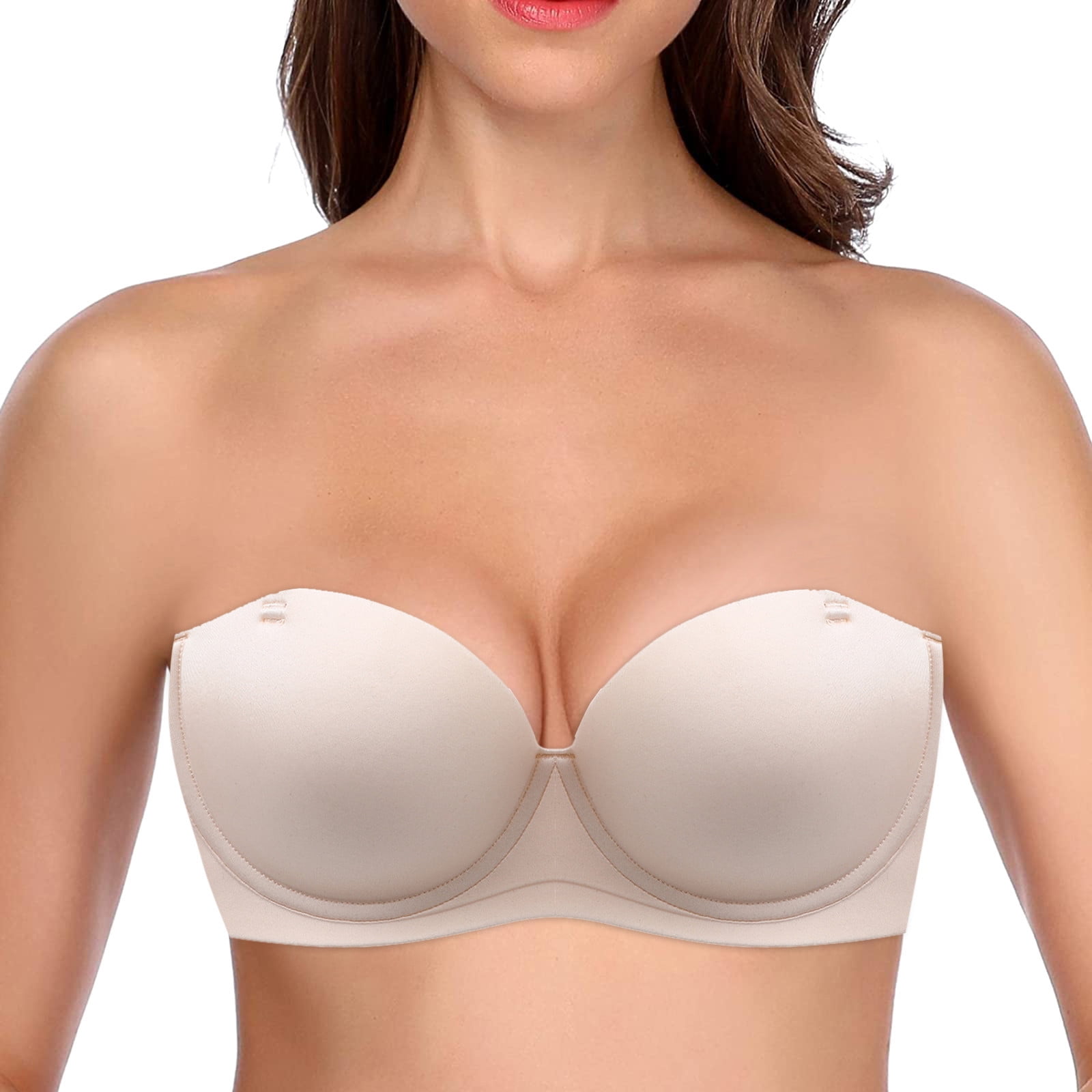 adviicd Balconette Bras For Women Double Support Wireless Bra, Full-Coverage  Wirefree T-Shirt Bra, Comfortable Cotton Wirefree Bra, Our Everyday Bra  Beige 90B 