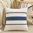 thumbnail image 4 of Fancy Homi Set of 2 Dusty Blue Vintage Decorative Throw Pillow Covers 18x18 inch for Couch Bed Sofa Chair Bedroom, Rustic Retro Square Cushion Case, Modern Farmhouse Boho Living Room Decor Indoors, 4 of 7