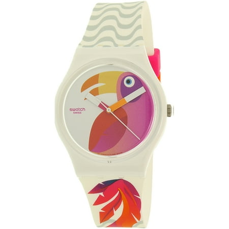 Collection Swiss Quartz Watch - Swatch Women's Gent GW175 Multi Silicone Swiss Quartz Fashion Watch