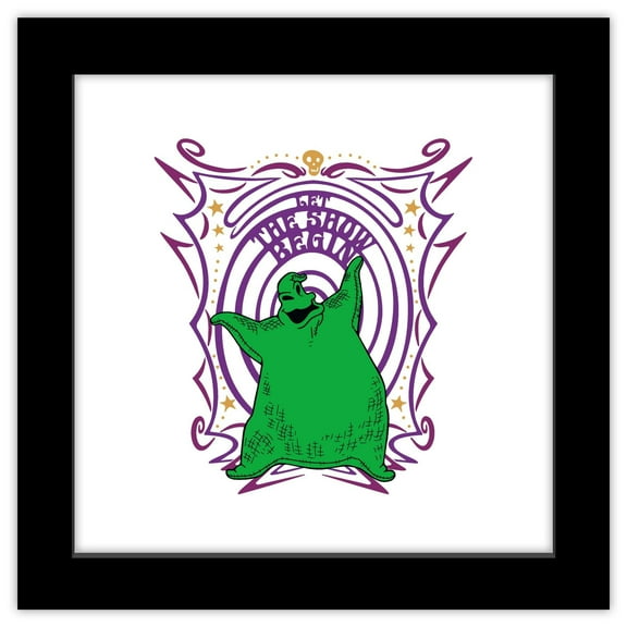 Gallery Pops Star Wars: The Mandalorian - Manga Grogu Hug Wall Art, Black Framed Version, 12" x 12"