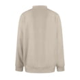 thumbnail image 2 of Yokua Men's Quarter Zip Up Pullover Mock Neck Long Sleeve Sweater Casual Corduroy Polo Sweatshirt, 2 of 8
