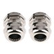 thumbnail image 2 of 2 piezas de latón niquelado PG16 10-14 mm Conector resistente al agua Prensaestopas M22 x 1.5 kusrkot Glándula de conector impermeable, 2 of 8
