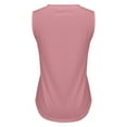 thumbnail image 5 of Women's Sleeveless V-Neck Tank Top - 2025 Summer Loose Fit Flowy Casual Vest | Yubnlvae | Women's Sleeveless T Shirt Print Vest 2025 Loose Casual V Neck Shirt (Pink | S), 5 of 5