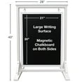 thumbnail image 3 of 30"x21" Swinging Wood Chalkboard (White), 3 of 5