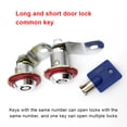 thumbnail image 2 of facefd Coin Operated Arcade Game Lock Cylinder Vending Machine Cabinet Latch Locks Repair Upgrade Modified Accessories Spare Parts 4 Long Locks 2 Keys, 2 of 5