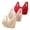 Red, variant on Push Up Women's Bra 3 Pack Daisy Bras For Older Women 2024 Front Close Button Cotton Bras Comfortable Full Support Wide Back No Underwire Bras, Women's Bra 38
