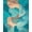 Teal, Pattern 5, variant on ODIKA 4'x6' Machine Washable Non-Slip Area Rug, Ivory Wave Patterned with Curved Lines and Subtle High Traffic Rug, Beige, 127101