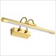 thumbnail image 1 of Lámpara de pared de 8 W de luz blanca, espejo de baño LED con cabezal de lámpara giratorio regulable, apto para brazo de arco de restaurante de hotel, lámpara de noche blanca cálida, 48 cm dorado Kuyhfg Bienvenido a Kuyhfg, 1 of 5