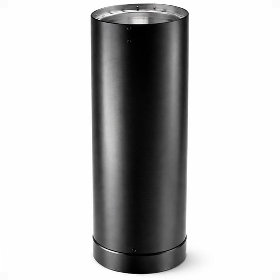 DuraVent DVL 6DVL-24 6 Inch Galvanized Steel Double Wall Stove Pipe, Black