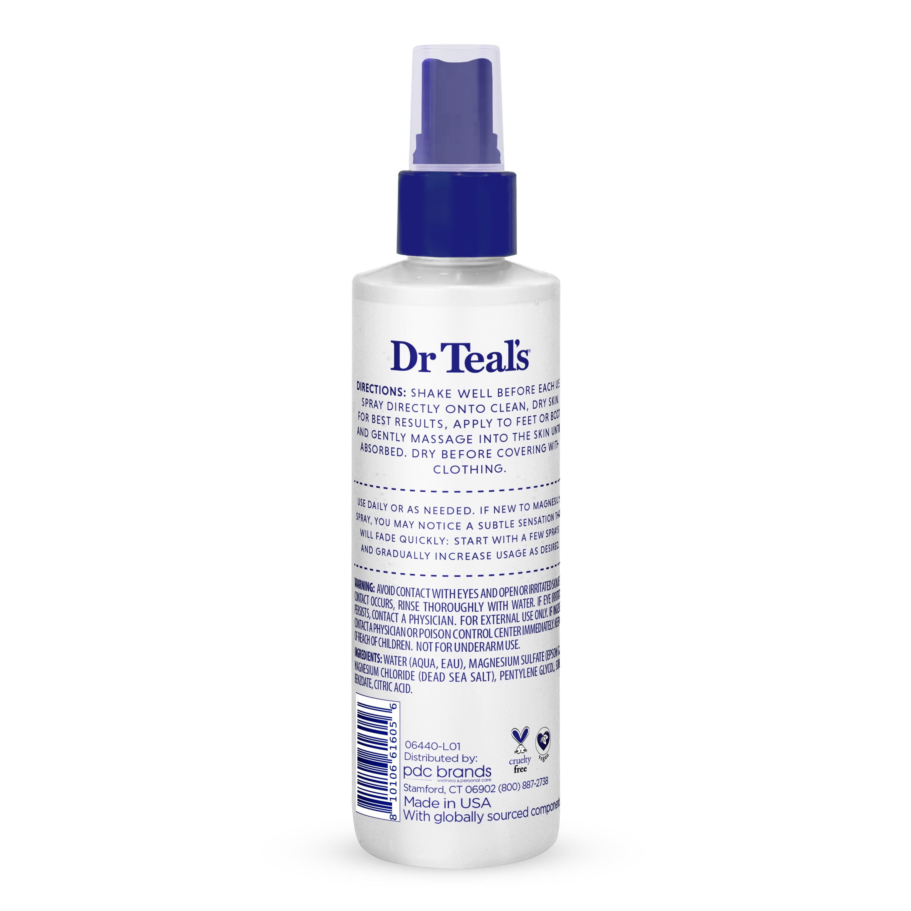 Dr Teal's Fragrance Free Magnesium Spray, 8 fl oz
