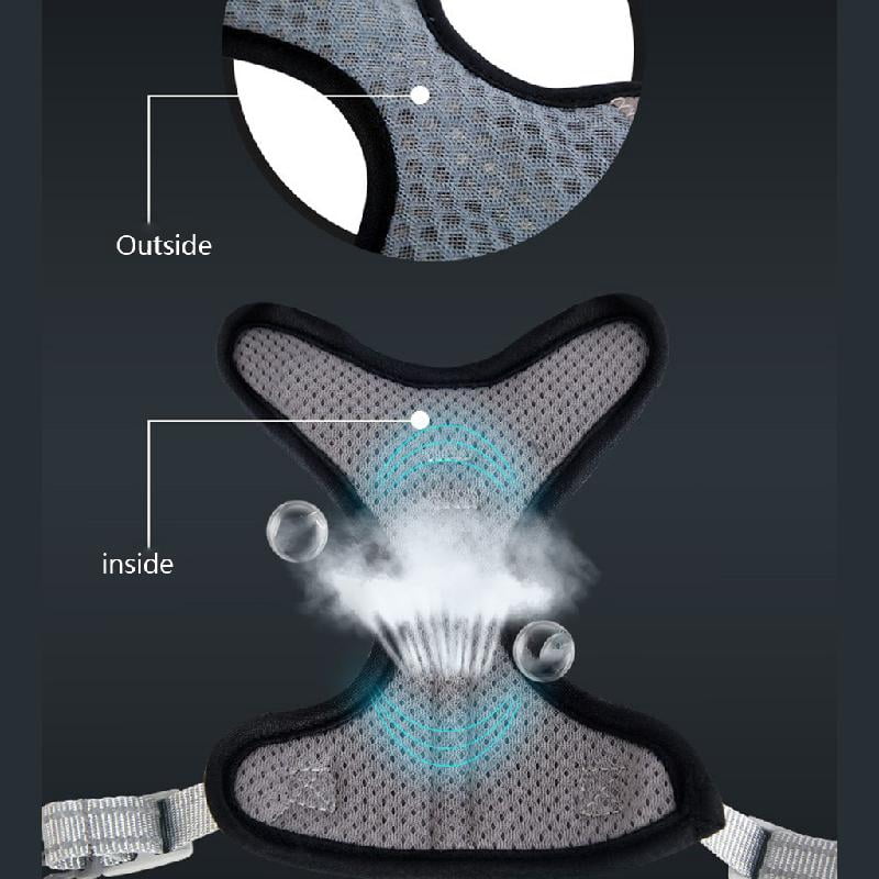 Easy Control Cats Vest Harness for Walking for Reflective Strips Mesh for for Pet High-Density Nylon W