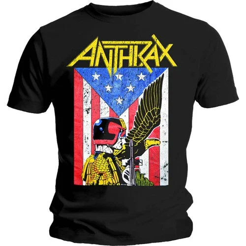 Anthrax Dread Eagle Band Logo Graphic Music Apparel Black Unisex T-Shirt up to Size 5XL