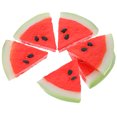 thumbnail image 3 of 6pcs Simulation Watermelon Slices Lifelike Watermelon Slices Artificial Fake Fruits, 3 of 9