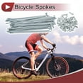 thumbnail image 2 of Unique Bargains 36 Set 13G Bicycle Spokes 13G Bike Wheel Spokes Galvanized Carbon Steel Silver Tone-100mm, 2 of 7
